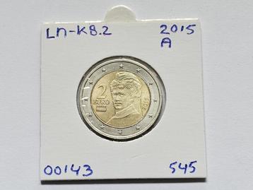 2-euromunt Oostenrijk (A) 2015 Koers LN-K8.2 beschikbaar voor biedingen