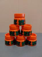 Vintage Emsa Bologna Oranje Eierdopjes Zgan, Verzamelen, Retro, Ophalen of Verzenden, Huis en Inrichting