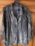 Jas ,echt leer met echt bont, Ophalen of Verzenden, Zo goed als nieuw, Bruin, Jas of Mantel