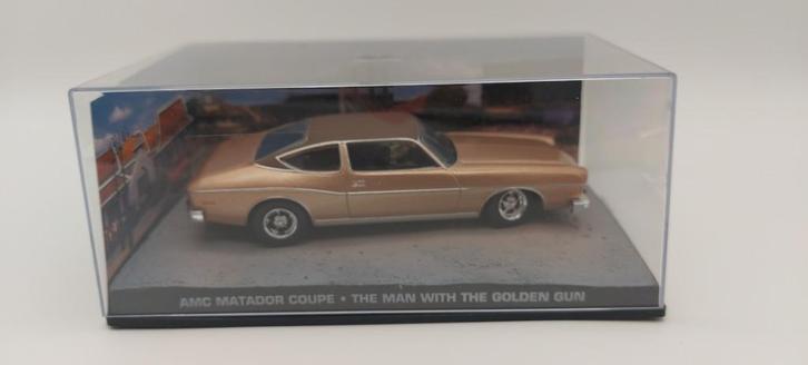 #44 AMC Matador James bond auto met boekje, Hobby en Vrije tijd, Modelauto's | 1:43, Nieuw, Auto, Overige merken, Verzenden