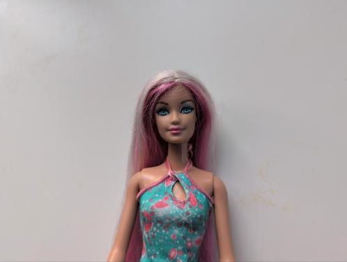 Barbie Hairtastic Pink Dress Blonde Hair Doll uit 2012., Kinderen en Baby's, Speelgoed | Poppen, Zo goed als nieuw, Barbie, Ophalen of Verzenden