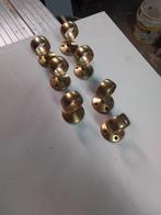 Leuning/Touwoog messing gelakt, 7 stuks, Ophalen, Gebruikt