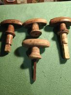 Deurknoppen hout, Doe-het-zelf en Verbouw, Hang- en Sluitwerk, Ophalen of Verzenden, Gebruikt, Overige materialen, Klink of Kruk