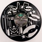 Wurlitzer rock n roll jukebox wandklok van vinyl deco klok