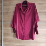Dames  blouse satijn look fuchsia costes Zgan, Kleding | Dames, Maat 38/40 (M), Ophalen of Verzenden, Zo goed als nieuw, Costes