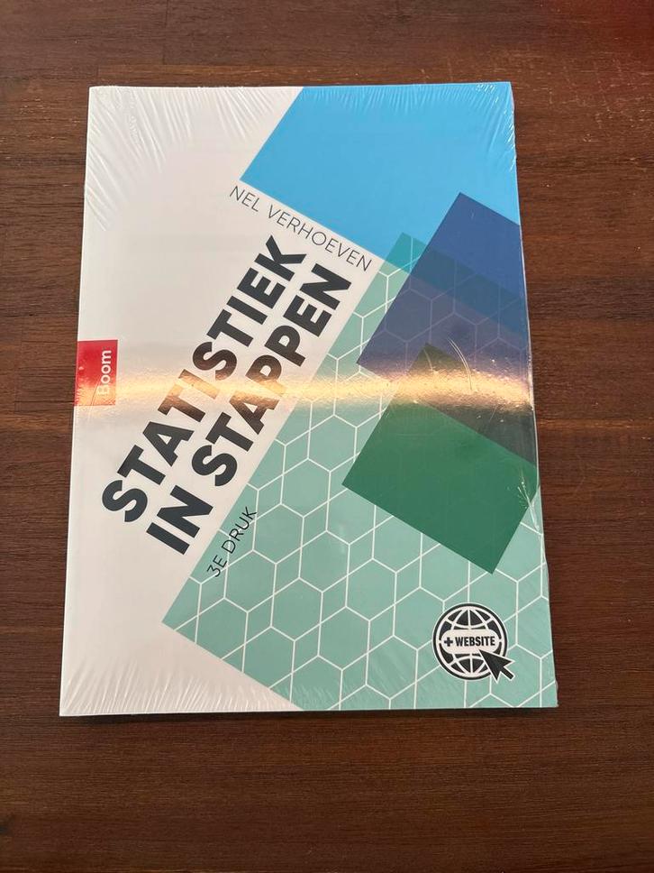 Statistiek in Stappen - Nel Verhoeven - Nieuw!, Boeken, Studieboeken en Cursussen, Nieuw, HBO, Beta, Ophalen of Verzenden