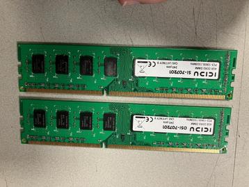 ICIDU 2x 4GB DDR3 1333mhz beschikbaar voor biedingen