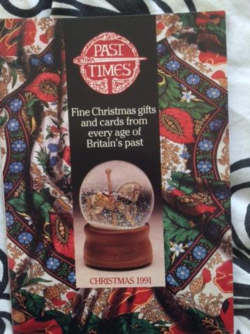 Catalogus Past Times Christmas 1991 beschikbaar voor biedingen