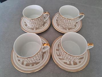 H&M Home kop en schotel set (4 stuks), grafisch design print beschikbaar voor biedingen