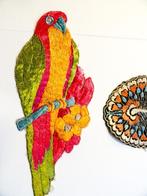 Zijden vogel applicaties - Turmac zijdjes jaren 30, Ophalen of Verzenden, Zo goed als nieuw, Overige applicaties