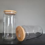 10 stuks Sublimatie glazen 16OZ tumbler met  deksel + rietje, Nieuw, Helderglazen tumblers voor sublimatie, Ophalen of Verzenden