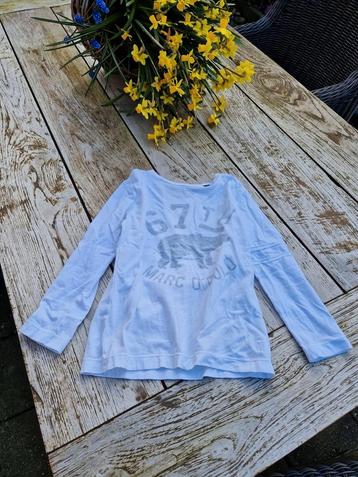 Longsleeve maat 116 Marc O'Polo wit beer beschikbaar voor biedingen
