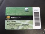 Seizoenkaart Abonament Barcelona 03-04 Tribuna, Ophalen, Gebruikt, Buitenlandse clubs, Overige typen