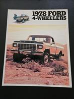 Brochure Ford 4-Wheelers 1979 USA, Ophalen of Verzenden, Zo goed als nieuw, Ford