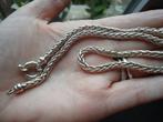 mooie echt zilveren vossenstaart ketting ruim 30 gram 925, Ophalen of Verzenden, Zo goed als nieuw, Zilver, Zilver