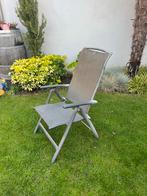 Tuinset: 6 verstelbare stoelen + bijzettafel, Tuin en Terras, Ophalen, Gebruikt, Eettafel, 6 zitplaatsen