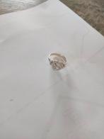 zilveren mattenklopper ring 925, Sieraden, Tassen en Uiterlijk, Ringen, 20 of groter, Ophalen of Verzenden, Zo goed als nieuw