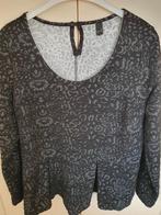 Feestelijke Yoek peplum mt M zwart met zilver lurex, Kleding | Dames, Grote Maten, Yoek, Zwart, Trui of Vest, Ophalen of Verzenden