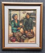 Schilderij Jamu verkoopster, Ophalen of Verzenden