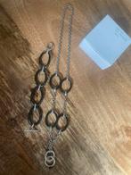 TI SENTO set ketting en armband, Ophalen of Verzenden, Zo goed als nieuw, Zwart, Zilver