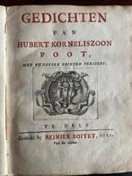 Poot, Gedichten, 1722, Delft, Boitet, met Prenten. Zeldzaam!, Antiek en Kunst, Kunst | Etsen en Gravures, Ophalen of Verzenden