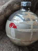 Vintage kerstbal met paddestoelen, Diversen, Kerst, Ophalen of Verzenden