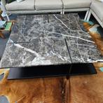 marmer salontafel 110 x 110 cm, Ophalen, 75 cm of meer, Rechthoekig, 100 tot 150 cm