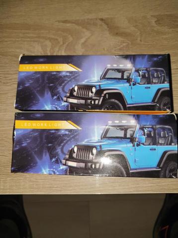 2x LED Werklamp Jeep - Nieuw beschikbaar voor biedingen