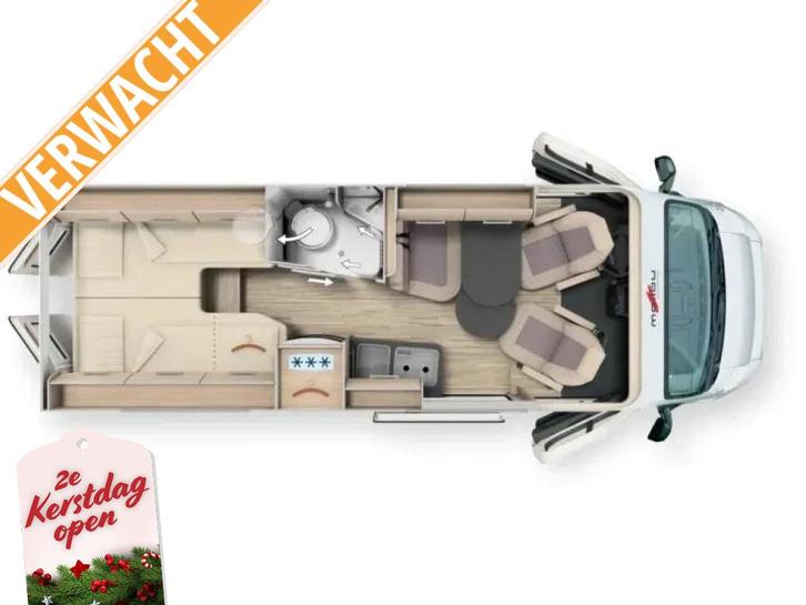 Malibu Charming Diversity GT Skyview 640 LE K 2025, Caravans en Kamperen, Campers, Bedrijf, tot en met 2, Buscamper of Camperbus