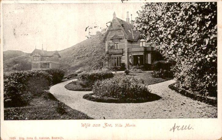 Wijk aan Zee - Villa Maria, Verzamelen, Ansichtkaarten | Nederland, Gelopen, Noord-Holland, Voor 1920, Ophalen of Verzenden