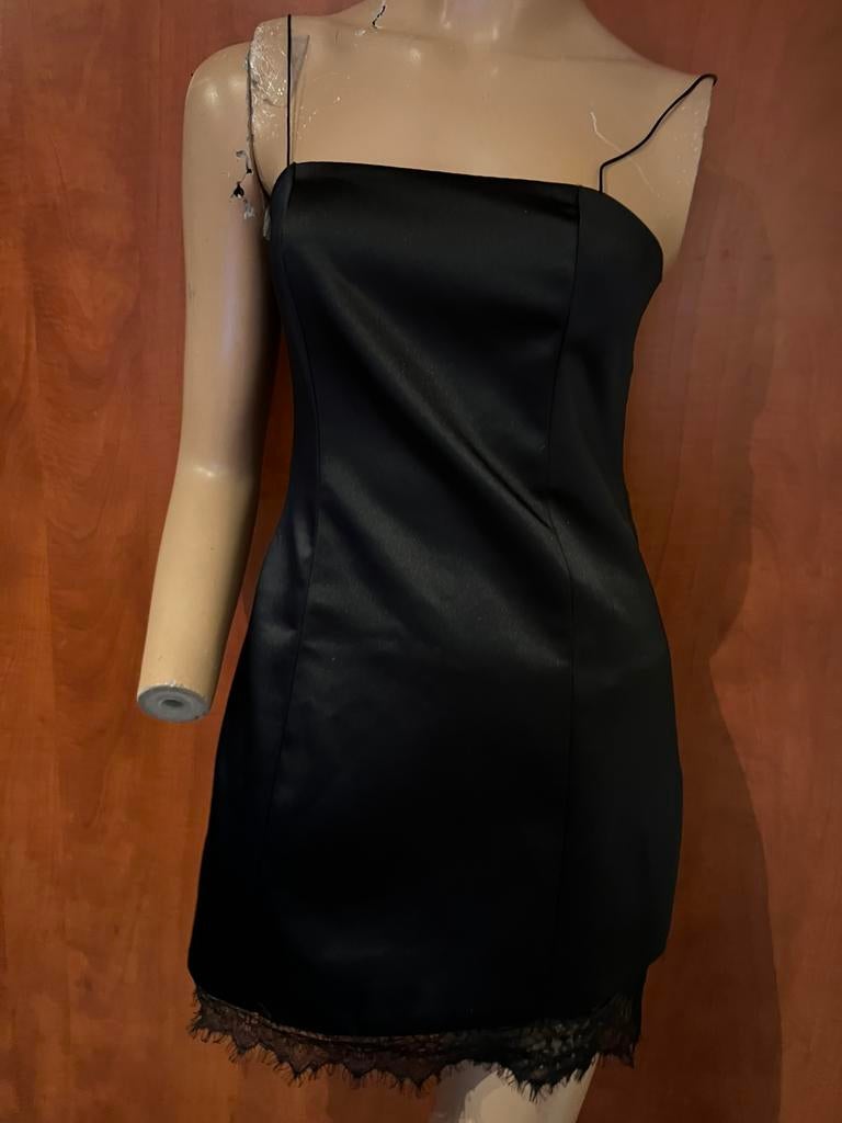 Zara jurk met kant maat s zgan, Kleding | Dames, Jurken, Zwart, Ophalen of Verzenden, Zo goed als nieuw, Maat 36 (S)