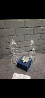 Te koop 2 danseressen royal cristal rock met lotus ornament, Ophalen of Verzenden