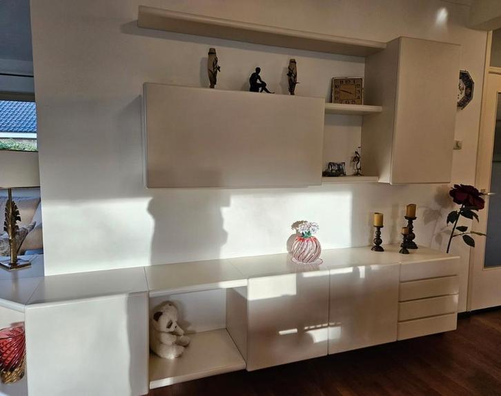 Banz Bord wandmeubel: 2 kastjes + planken, Huis en Inrichting, Kasten | Wandmeubels, Gebruikt, Minder dan 100 cm, Minder dan 150 cm