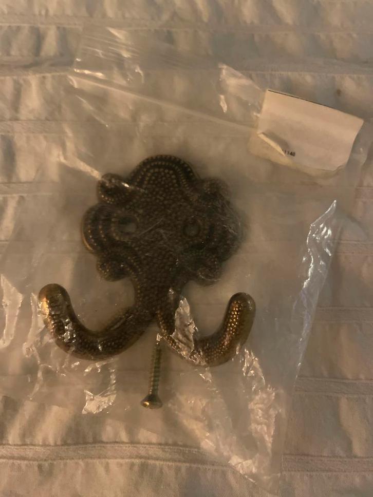 2x Nieuwe vintage metalen wandhaken, Huis en Inrichting, Woonaccessoires | Kapstokken, Nieuw, Wandhaken, Minder dan 100 cm, Metaal