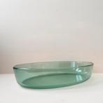 Puntgave grote Franse ovale PYREX ovenschaal van groen glas, Huis en Inrichting, Keuken | Servies, Ophalen of Verzenden, Overige stijlen