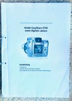 Kodak EasyShare Z740 Digitale Camera Handleiding, Audio, Tv en Foto, Fotocamera's Digitaal, Ophalen of Verzenden, Zo goed als nieuw