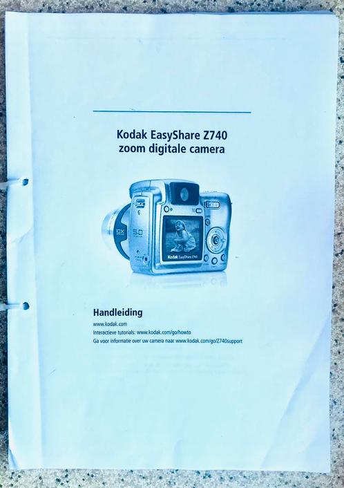 Kodak EasyShare Z740 Digitale Camera Handleiding, Audio, Tv en Foto, Fotocamera's Digitaal, Zo goed als nieuw, Compact, Kodak