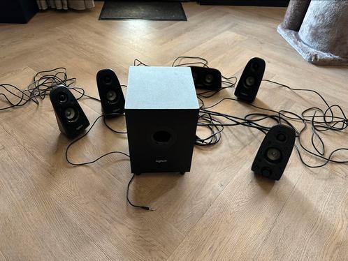 Logitech 5.1 surround sound set Z506, Computers en Software, Pc speakers, Zo goed als nieuw, Audiokanaal 5.1, Ophalen