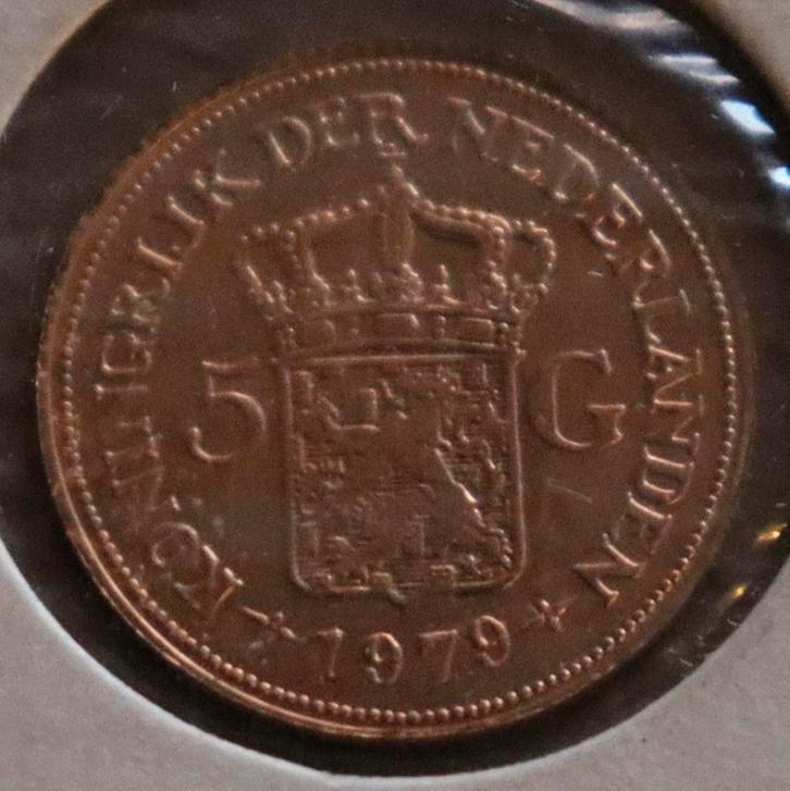 5 Gulden 1979 - Koningin Juliana, Postzegels en Munten, Munten | Nederland, Losse munt, 5 gulden, Koningin Juliana, Ophalen of Verzenden