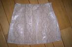 MORGAN rok ecru slangen print maat 36, Kleding | Dames, Rokken, Maat 38/40 (M), Beige, Zo goed als nieuw, Boven de knie
