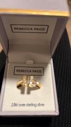 Ring 18kt verstelbaar, Sieraden, Tassen en Uiterlijk, Manchetknopen, Ophalen of Verzenden, Zo goed als nieuw, Goud