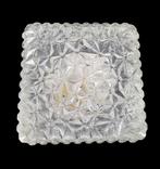 13552 Vintage glazen plafonniere plafondlamp plafoniere lamp, Ophalen of Verzenden