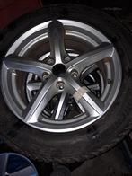 Renault Lichtmetalen Velgen met Michelin Winterbanden, Ophalen, Gebruikt, Banden en Velgen, Winterbanden