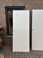 Opdekdeuren, 1 massief, overschilderbaar, Doe-het-zelf en Verbouw, Ophalen, Gebruikt, 80 tot 100 cm, Binnendeur