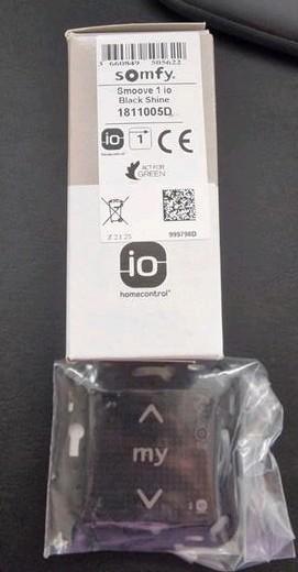 Somfy Smoove 1 io Black Shine wandzender zwart beschikbaar voor biedingen