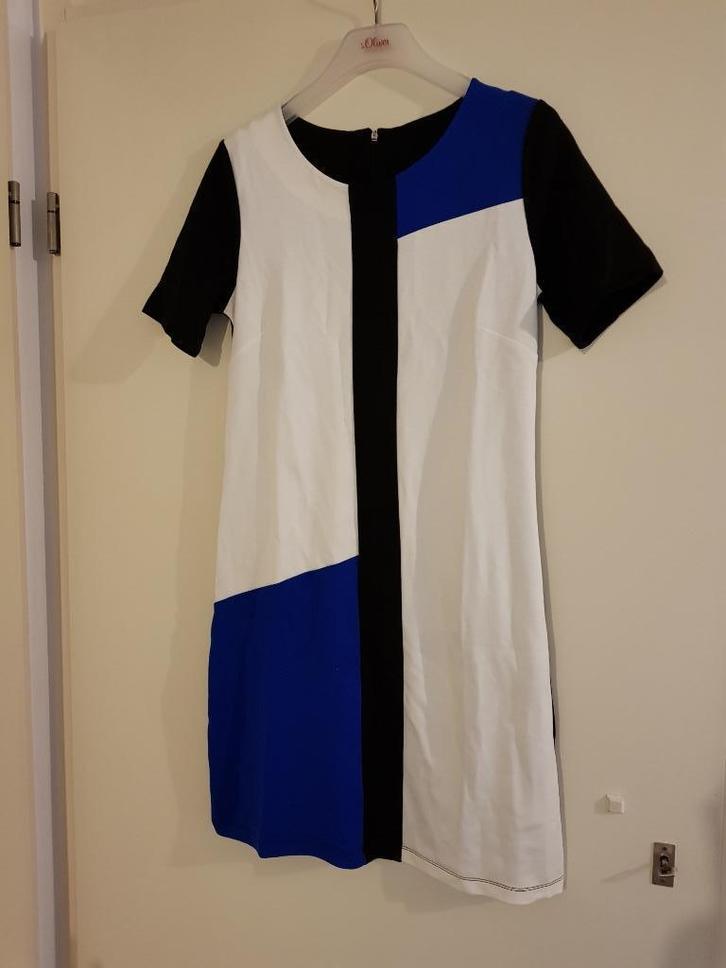 Jurk van mooie stof - maat S / 36 - merk Yessica (nieuw!), Kleding | Dames, Jurken, Nieuw, Maat 36 (S), Zwart, Knielengte, Ophalen of Verzenden