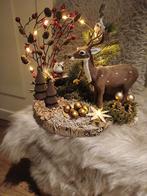 Nieuw! Prachtig kerststuk met xl hert, Ophalen