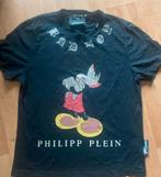 Philipp Plein Zwart T-shirt Mickey Mouse, Kleding | Heren, T-shirts, Maat 52/54 (L), Zwart, Ophalen of Verzenden, Zo goed als nieuw