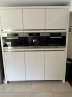 Complete moderne keuken met Miele apparatuur, Huis en Inrichting, Keuken | Complete keukens, Ophalen, Gebruikt, Wit, Hoekkeuken