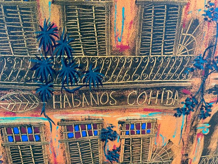 Schitterend  Cubaans Kunstwerk - Habana door Ledis del Sol, Antiek en Kunst, Kunst | Niet-Westerse kunst, Ophalen of Verzenden